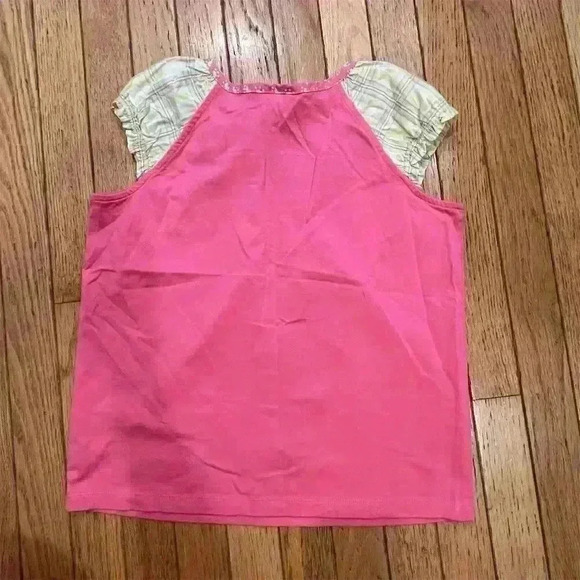 Hanna Andersson Girls' Pink Floral Embroidered Blouse Size 12 - Picture 6 of 8